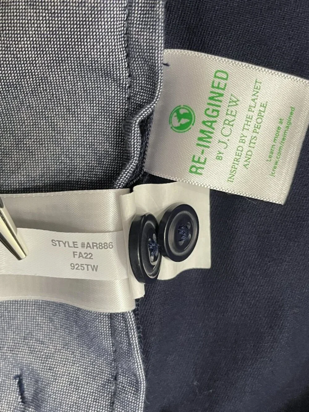 J Crew 770 Straight Pants Men 30x30 * Navy Blue Chinos Cotton Stretch AR886